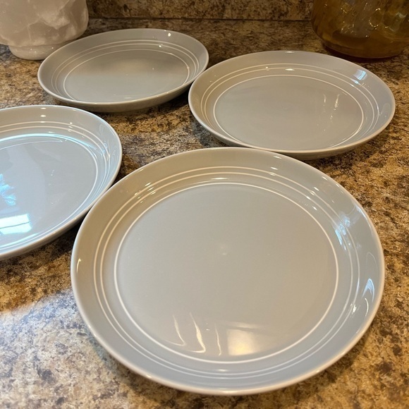 Threshold Westfield Grey Stoneware Salad Plates Set of 4 Like New - Picture 1 of 10